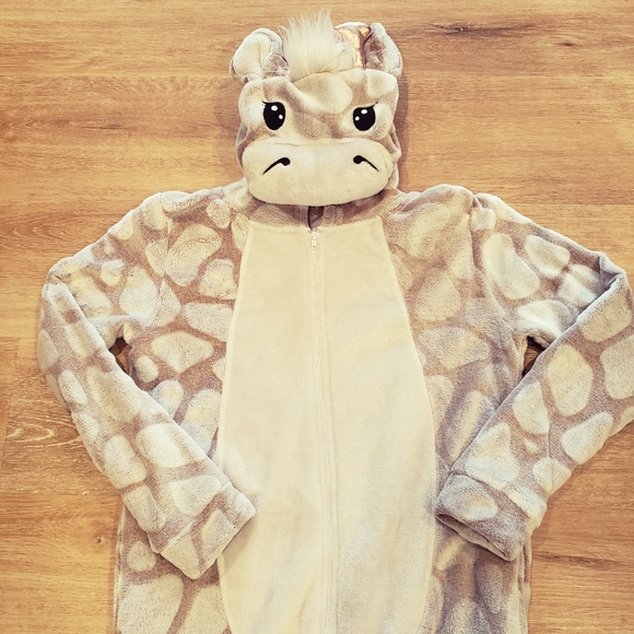 Secret Treasures Other - Giraffe pajama suit women's Medium WARM!